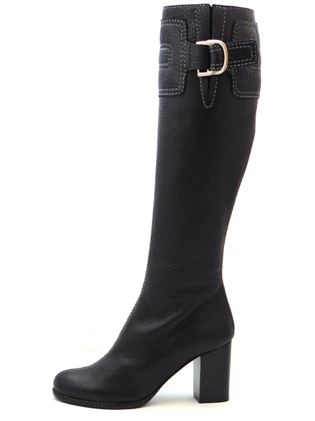 Зимние сапоги с тиснением под кожу слона