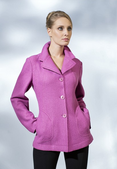 Жакет из "вареной" шерсти