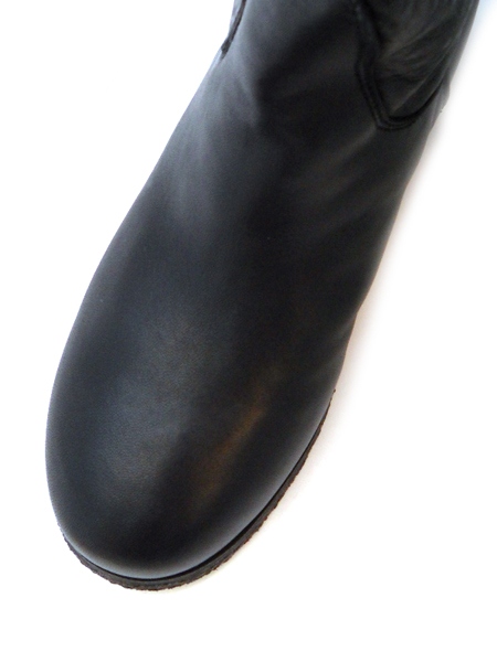 Ботфорты черного цвета из натуральной замши