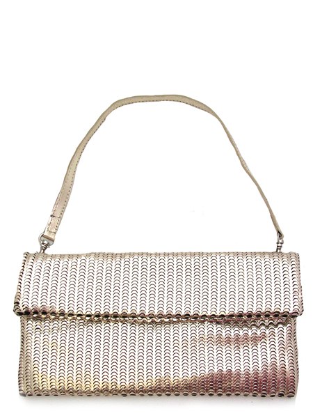 Сумка платиновая со съемной ручкой