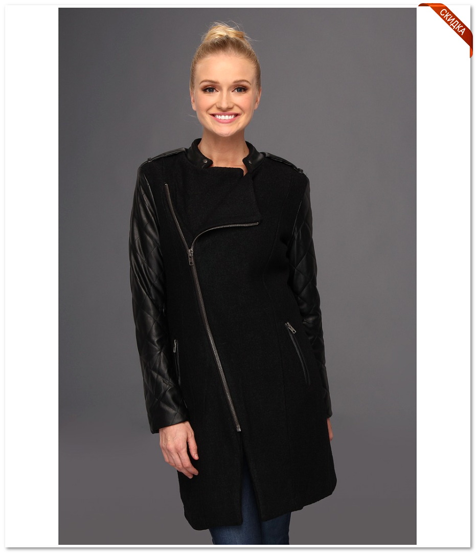 пальто из драпа с капюшоном