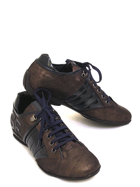 Кроссовки женские бронзовые