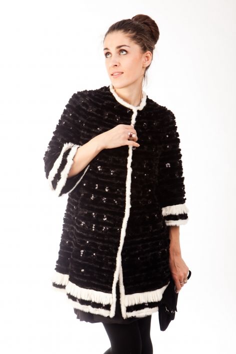 Роскошный норковый жакет на шелке от Guy Laroche