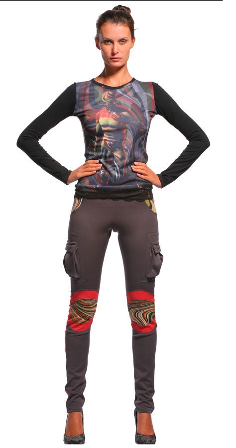 Брюки с карманами и коленями Лара Крофт