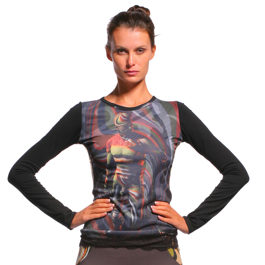 Джемпер Давид с кружевом