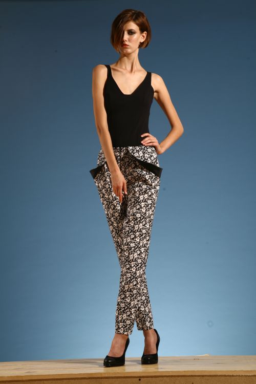 Пестрые хлопковые брюки