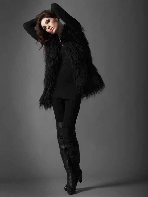 Длинный жилет "Мягкое прикосновение"