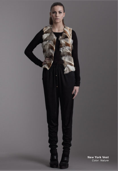 Оригинальный жилет из лисы от KayCee Copenhagen