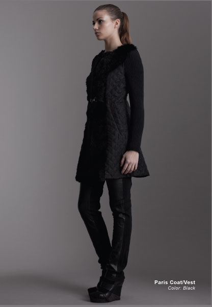 Стильный стеганый жилет с мехом от KayCee Copenhagen