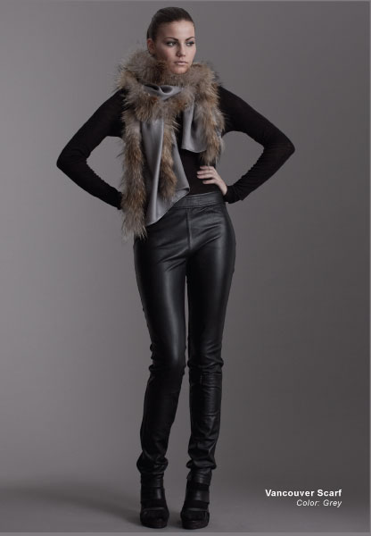 Изысканный шарф с мехом от KayCee Copenhagen