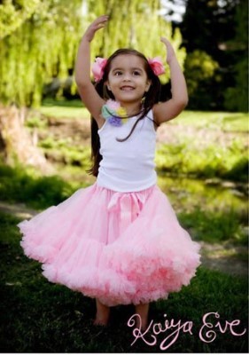 Пышная юбка "Розовый пион"