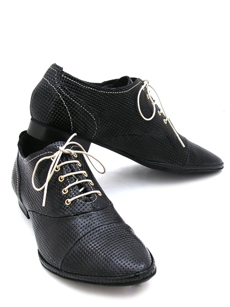 Ботинки женские летние черные