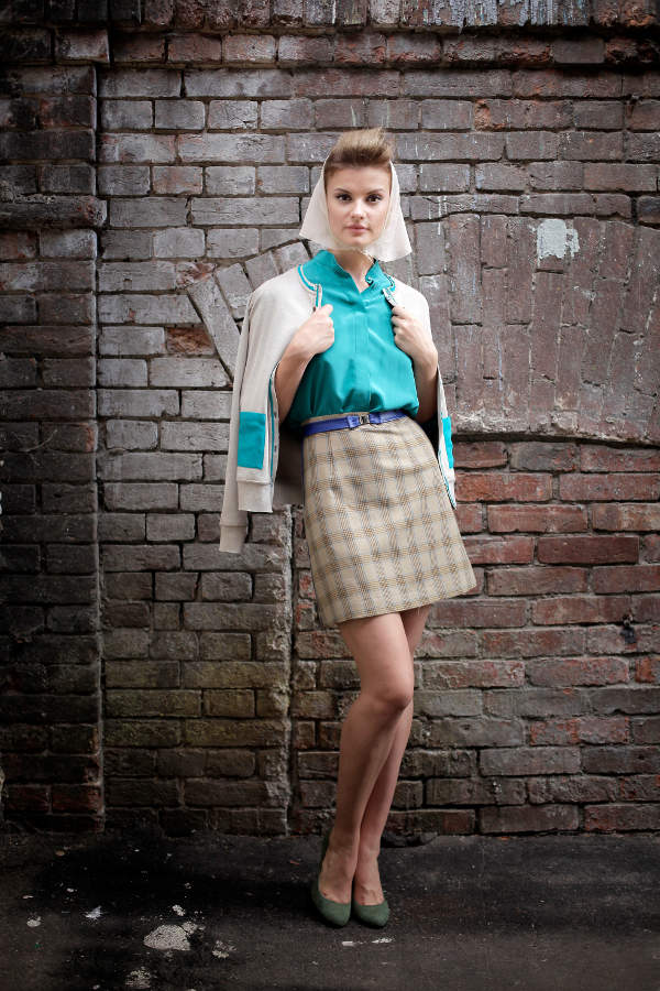 Жакет трикотажный с шелковыми карманами