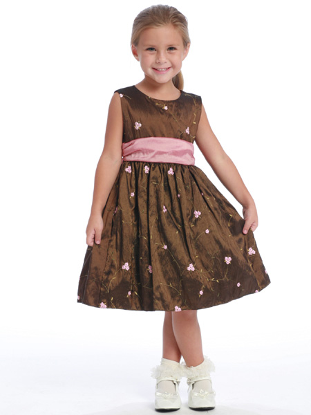 Детское платье "Элли" коричневое