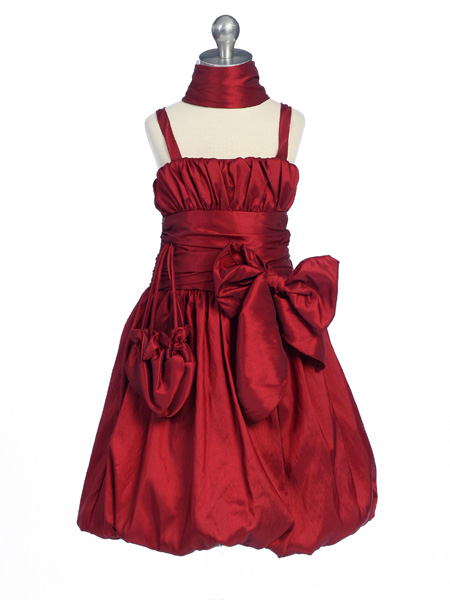 Детское платье "Грация" цвет бургундия