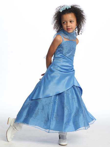 Детское платье "Роза" фиалковое