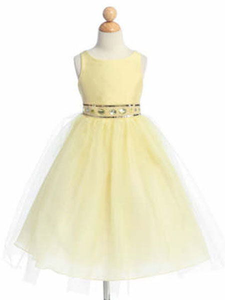 Детское платье "Анабель" мягкий желтый