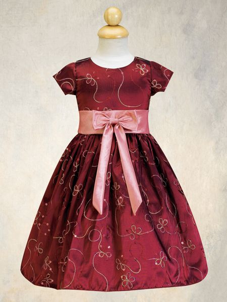 Детское платье "Изабелла" цвет бургундия