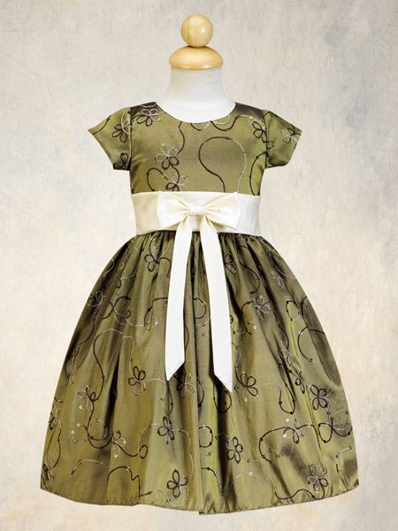 Детское платье "Изабелла" зеленое