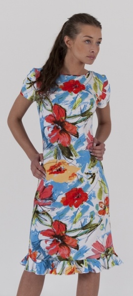 Летнее платье со стразами