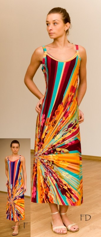 Яркий сарафан