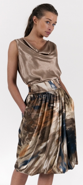 Летний атласный костюм