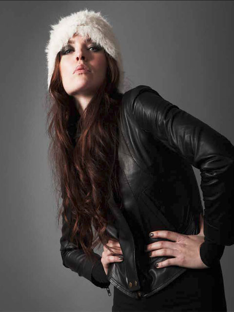 Шапка из меха кролика "Предвкушение"