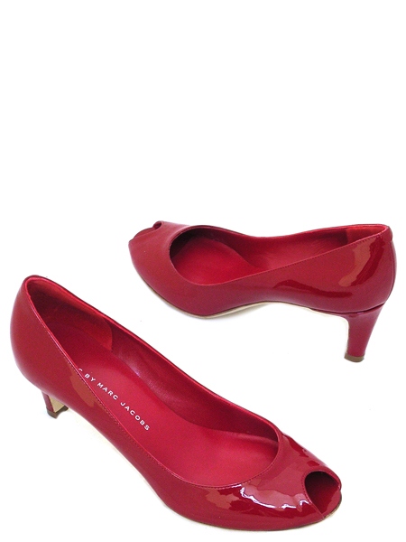 Туфли лаковые красные