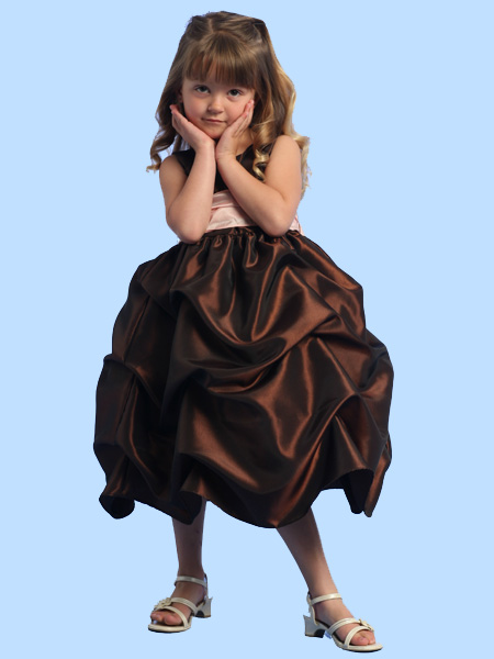 Детское платье "Рафаэлло" (шоколад)