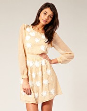 вечерние платья из шёлка с длинным рукавом