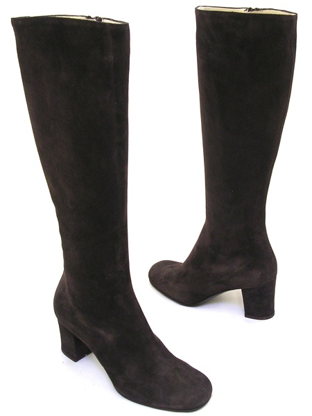 Сапоги демисезонные замшевые