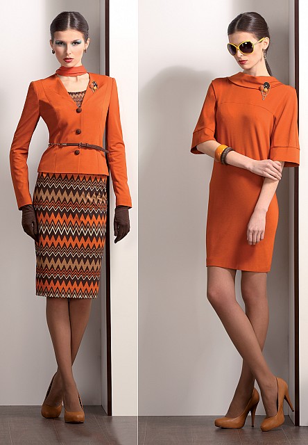 Трикотажный костюм с пестрым узором "Зигзаг"