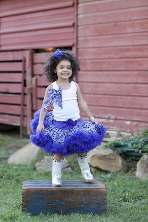 Пышная юбка «Фиолетовый леопард»