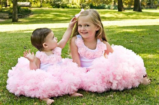 Пышная розовая юбка