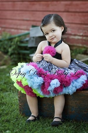 Пышная юбка "Радужная зебра"