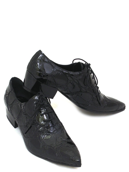 Ботинки женские черный лак