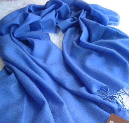 Пашмина небесно голубая