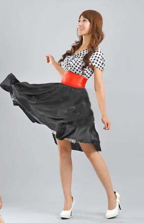 Платье с пышной юбкой