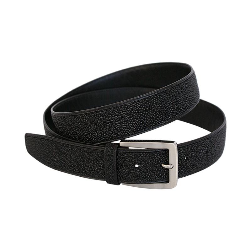 Мужской ремень черный скат