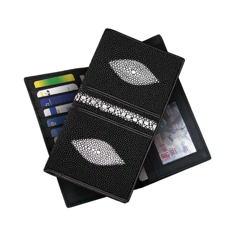 Мужское портмоне из кожи ската