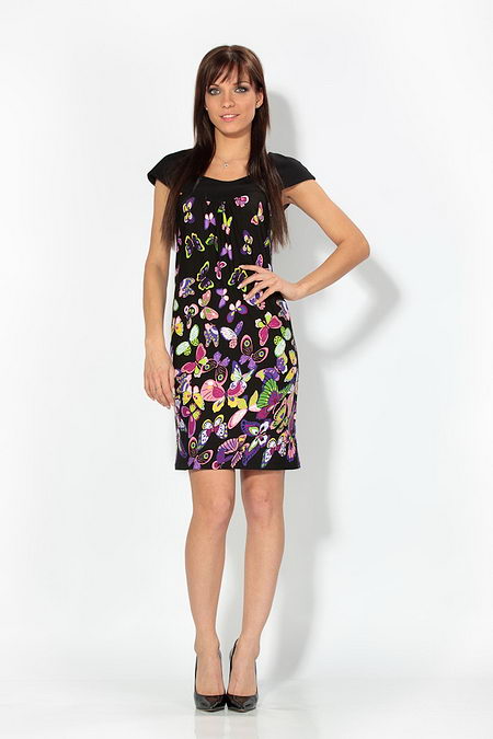 Оригинальное платье с бабочками