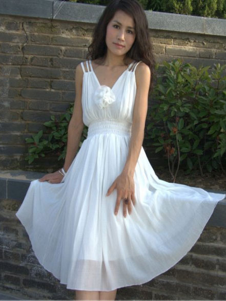 Летнее платье "Морская пена"