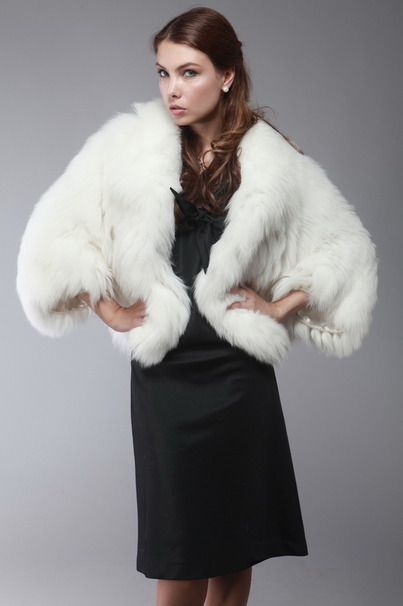 Меховой жакет Clavell из лиса на 100% кашемире