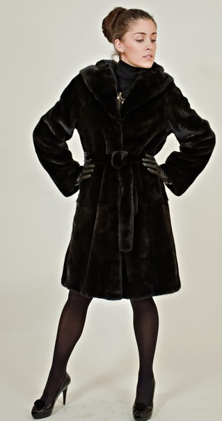 Шуба Helena из норки Blackglama