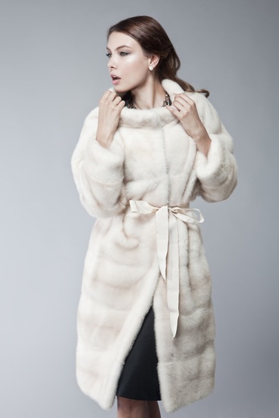 Шуба Cocoon из норки Pearl