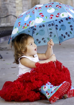 Пышная юбка Тёмно-красного цвета