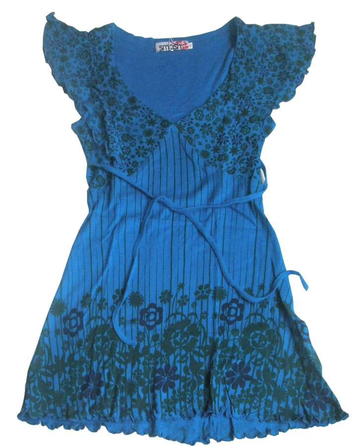 Синее платье-туника