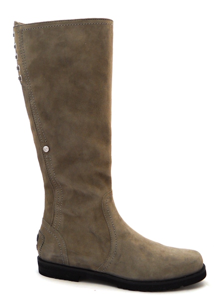 Сапоги замшевые темно-песочного цвета