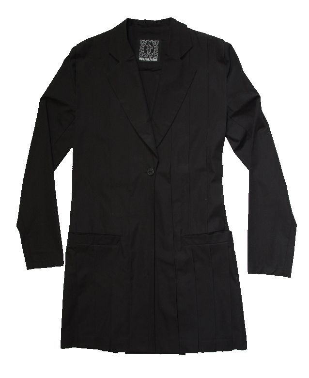 Стильный женский плащ черного цвета