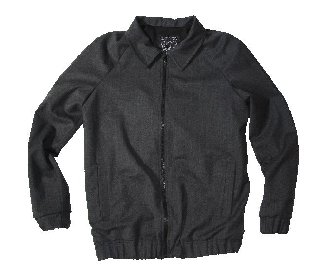 Темно-серая мужская кофта на молнии
